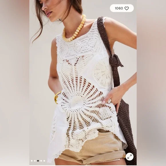 Free people alias crochet top - Picture 2 of 6